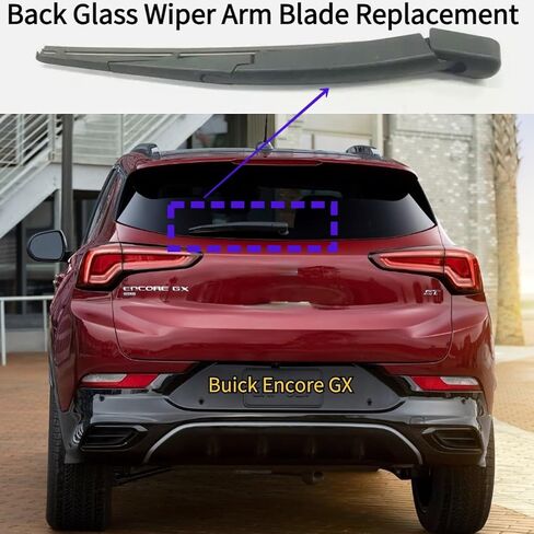 Rear Wiper Arm Blade Set for 2022 2023 2024 2025 2026 Buick Encore GX Avenir Essence Preferred Select Sport Touring Sport Utility 4-Door Rear Back Windshield Wiper Blade Arm Replacement in Kuwait