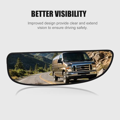 Passenger Side Lower Mirror Glass Replacement Compatible with 1999-2007 Ford F250 F350 F450 F550 Super Duty & 2000-2005 Excursion - Right Convex Towing Lens Mirror Glass, NON-Heated in Saudi Arabia