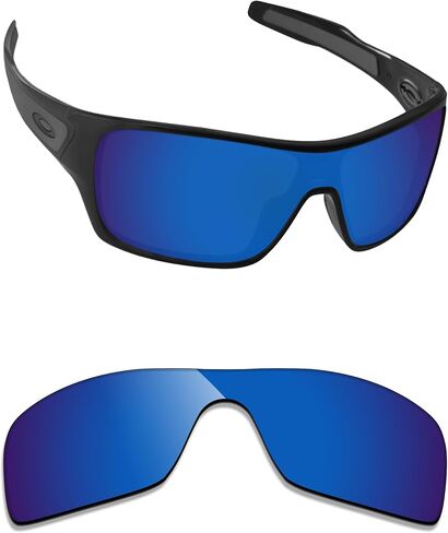 Alphax Pacafic Blue Mirrored Polarized Replacement Lenses for Oakley Turbine Rotor OO9307 Sunglasses in Kuwait