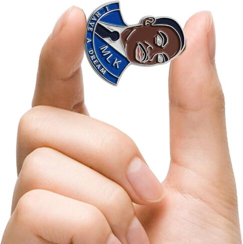 10/20/50/100Pack MLK Martin Luther King Lapel Pins Bluk-Raise Awareness and Fight for Equality - Civil Rights Movement Brooch Badge Souvenir Pin Gift For Men Women Clothes Bags Hats in Saudi Arabia