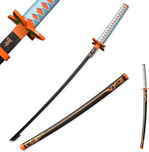 Sword fort Metal Demon Sword 104cm/41inchs,Stainless Steel, Hashira Pillar and Protagonist Katana for Anime Cosplay, Anime Original Textures, Multiple Styles to Choose from in Saudi Arabia
