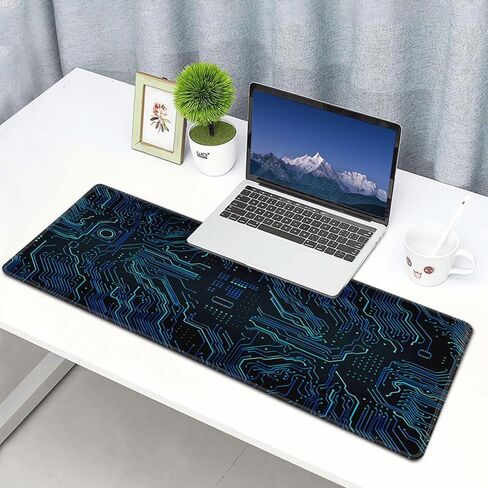 Minimalist Contour Mouse Pad – 23.6"x11.8" Line Color Game Desk Pad for Enhanced Gaming and Work Experience,Computer Desk pad for Home Office Work in Saudi Arabia