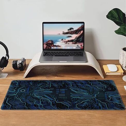 Minimalist Contour Mouse Pad – 23.6"x11.8" Line Color Game Desk Pad for Enhanced Gaming and Work Experience,Computer Desk pad for Home Office Work in Saudi Arabia