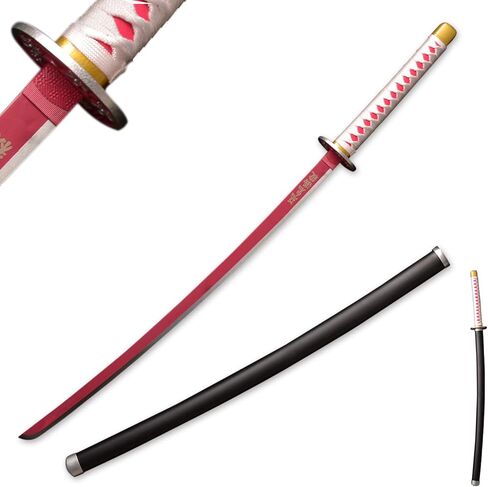 Sword fort Metal Demon Sword 104cm/41inchs,Stainless Steel, Hashira Pillar and Protagonist Katana for Anime Cosplay, Anime Original Textures, Multiple Styles to Choose from in Saudi Arabia