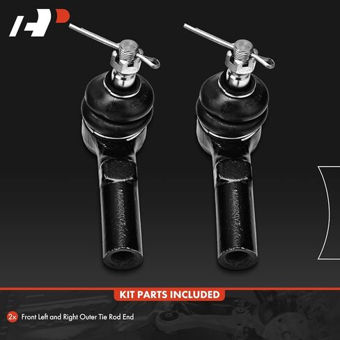 A-Premium 2 x Front Outer Tie Rod Ends, Compatible with Saturn L100 2001-2002, L200 2001-2003, L300 2001-2005, LS 2000, LS1 2000, LS2 2000, LW1 2000, LW2 2000, LW200 2001-2003, LW300 2001-2003 in Saudi Arabia