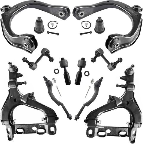12pcs Suspension Kit for Chevy Trailblazer EXT GMC Envoy XL Oldsmobile Bravada Isuzu Ascender 02-03, Front Lower and Upper Control Arms and Upper Ball Joints Sway Bar Links Tie Rod Ends in Saudi Arabia