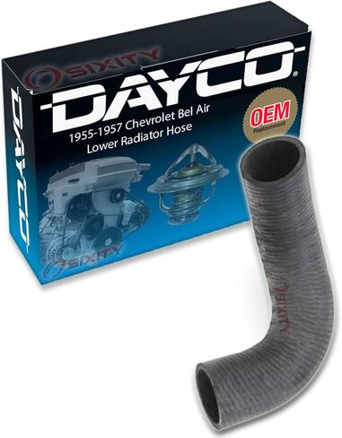 Dayco Lower Radiator Coolant Hose compatible with Chevrolet Bel Air 4.3L 4.6L V8 1955-1957 in Saudi Arabia
