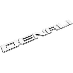 1x Denali Emblem Car Badge Nameplate Compatible with 2007-2020 Yukon Sierra Terrain (Chrome) in Saudi Arabia