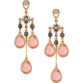 OJERRY البيزنطية الباروك في العصور الوسطى الفيكتوري بيان غير النظامية البرتقال أقراط متدلية زي مساء مجوهرات رسمية اكسسوارات الزي هدايا رومانسية رائعة للنساء المتدليات في الثلاثينيات من عمرهن in Kuwait