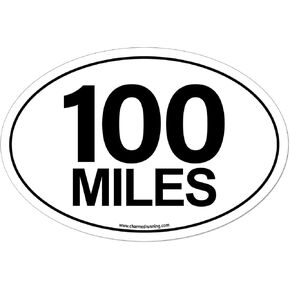 Brand Ultra Marathon UltraRunner 100 Mile Miles Distance Car Magnet - Choose Color and Font in Saudi Arabia