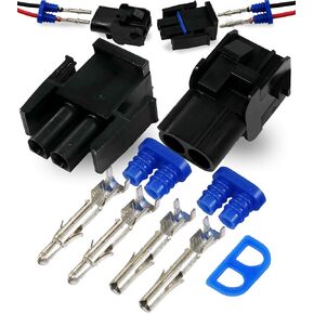 TE/AMP 2-Pin 20A مختومة Mate N Lok موصل أسود للأسلاك 2.13 مم D، قفل مزلاج 14-20 GA in Kuwait
