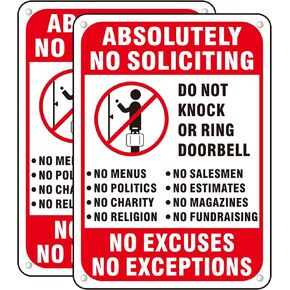 (عبوتان) لا توجد علامة التماس للمنزل، لا توجد علامة التماس للباب الأمامي، لا استثناءات ولا أعذار لافتات معدنية من الألومنيوم للفناء (أبيض/أسود، 10 × 7 بوصات) in Kuwait