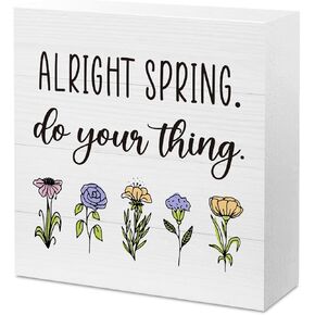 علامة الربيع ديكور زينة الربيع للمنزل حسنا علامة الربيع زهرة ديكور الأزهار فن الزينة منضدية الجرف مكتب ديكور الربيع ديكور المنزل هدايا للنساء in Kuwait