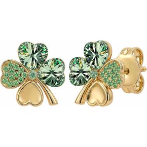 St. Patrick's Day Earrings for Women | Irish Shamrock Four Leaf Clover Earrings | Lovely Gift in Kuwait
