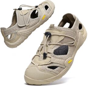 Ziitop رجل المشي الصنادل الرياضة في الهواء الطلق مغلقة اصبع القدم المشي صندل سريعة الجافة عدم الانزلاق الصيف صياد حافي القدمين أحذية الماء الشاطئ in Kuwait