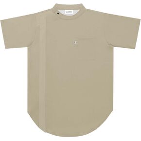 Illuzien Sand Scoop Bottom Barber Smock، سترة قص الشعر، ملحقات الحلاق المقاومة للماء، سترة رجالية احترافية in Saudi Arabia