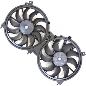 for Nissan Murano,Quest 2009 2010 2011 2012 2013 2014 2015 2016 2017 Dual Radiator and Condenser Fan Assembly 1x in Saudi Arabia