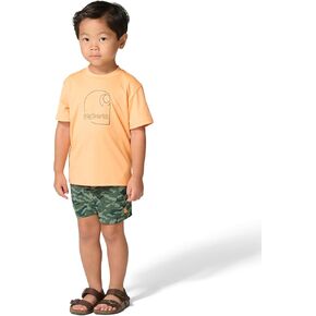 Carhartt Baby Boys' 2-piece Short Sleeve Sun Defender® Force® Shirt & Woven Short Set in Saudi Arabia
