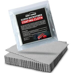 30 Count Suede Cloths for Applying and Leveling Coatings, Scratch-Free, Ultra Absorbent Microfiber for Ceramic Coating Application, Grey in Kuwait