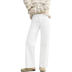 EMMIOL 047 Mid Rise Straight Leg Womens Baggy Jeans, Y2K Boyfriend Wide Leg Cute Trendy Loose Fit Denim Pants Stretch in Kuwait