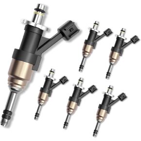 FJ1217 Fuel Injector Set of 8 - Compatible with 2014-2018 Chevy Silverado 1500/2500 5.3L V8 & 4.3L V6, GMC Sierra 1500 5.3L V8 & 4.3L V6 - Replaces 12668390 12672368 0507307218 in Kuwait