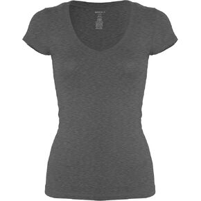 Bozzolo Women's Plain Basic V Neck Short Sleeve Cotton T-Shirts in Saudi Arabia