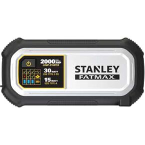 STANLEY LJ12FC 1200A Lithium Jump Starter with 15 Watt USB-A and USB-C Power, Includes Clamps and Carrying Case in Kuwait