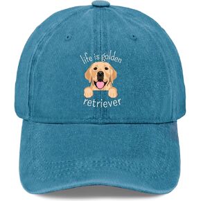 Life is Golden Retriever Hat for Men Funny Dad Hat Funny Birthday Gifts for Men in Kuwait