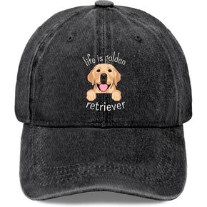 Life is Golden Retriever Hat for Men Funny Dad Hat Funny Birthday Gifts for Men in Saudi Arabia