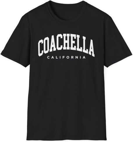 Coachella California Adult Unisex Soft T-Shirt in Saudi Arabia