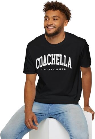 Coachella California Adult Unisex Soft T-Shirt in Saudi Arabia