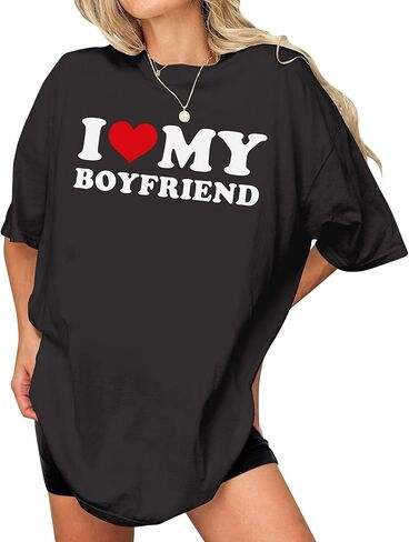 I Love My Hot Cougar Girlfriend Shirt - I Love My Cougar GF Shirts for Boyfriend - Valentine's Gifts T-Shirts in Saudi Arabia