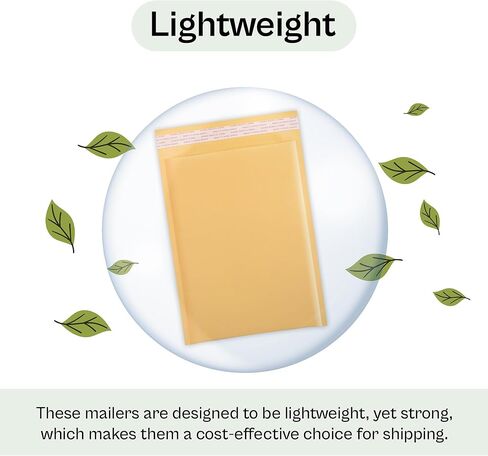 PSBM #DVD 200 PCS 7.25 x 9.75 Inch Kraft Bubble Mailers, Yellow Padded Envelopes, Self-Sealing Peel-Off Strip, Ideal for Shipping CD, DVD, Jewelry, Photos, Magazine, Books, Clothes and More in Kuwait