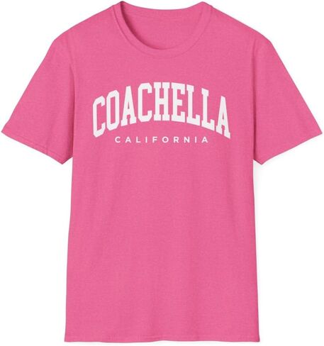 Coachella California Adult Unisex Soft T-Shirt in Saudi Arabia