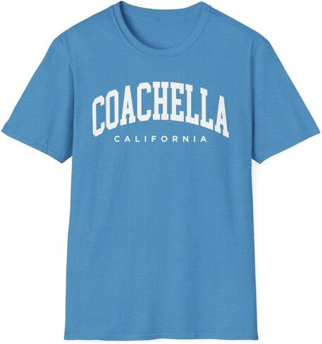 Coachella California Adult Unisex Soft T-Shirt in Saudi Arabia