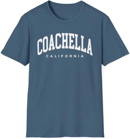 Coachella California Adult Unisex Soft T-Shirt in Saudi Arabia