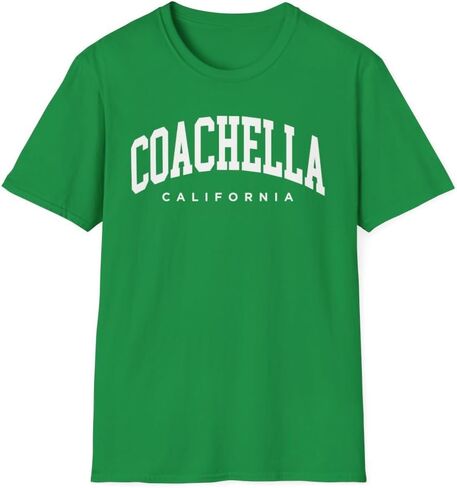 Coachella California Adult Unisex Soft T-Shirt in Saudi Arabia