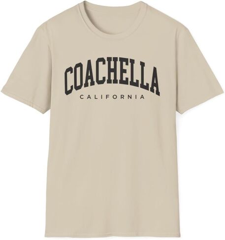 Coachella California Adult Unisex Soft T-Shirt in Saudi Arabia