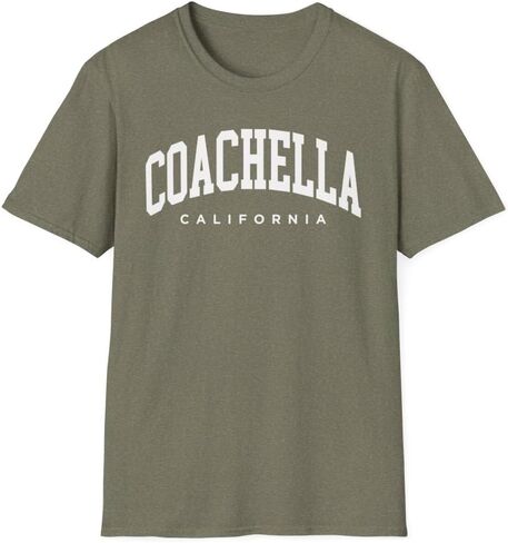 Coachella California Adult Unisex Soft T-Shirt in Saudi Arabia