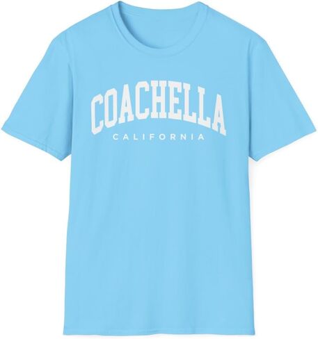 Coachella California Adult Unisex Soft T-Shirt in Saudi Arabia