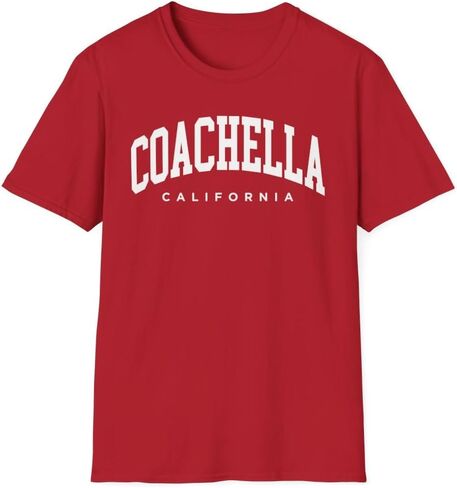Coachella California Adult Unisex Soft T-Shirt in Saudi Arabia