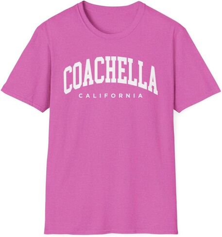 Coachella California Adult Unisex Soft T-Shirt in Saudi Arabia