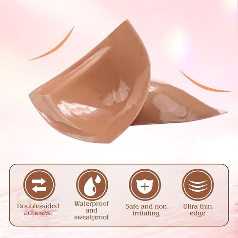 2 Sets Double-Sided Sticky Inserts Adhesive Lifting Bras for D+ Cup Reusable & Washable Lifting Bras for Weddings in Kuwait