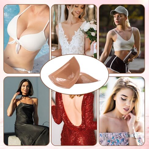 2 Sets Double-Sided Sticky Inserts Adhesive Lifting Bras for D+ Cup Reusable & Washable Lifting Bras for Weddings in Kuwait