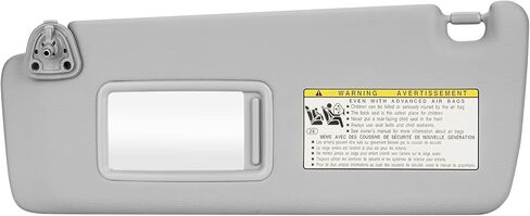 Left Driver Side Sun Visor Gray Fit for Toyota Highlander 2004-2007 in Saudi Arabia