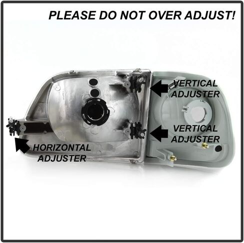 ACANII - For Chrome 1997-2003 Ford F150 Expedition Lightning Style Headlights w/Corner Signal Lights Lamps 4pcs Set in Saudi Arabia