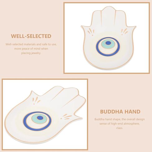 Shape Jewelry Tray Unique Jewelry Storage Plate for Organizing and Displaying Rings Necklaces and Trinkets Decorative Home Dresser Decor in Kuwait