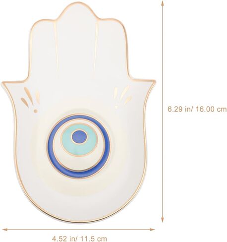 Shape Jewelry Tray Unique Jewelry Storage Plate for Organizing and Displaying Rings Necklaces and Trinkets Decorative Home Dresser Decor in Kuwait