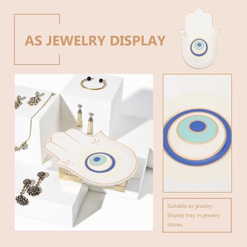 Shape Jewelry Tray Unique Jewelry Storage Plate for Organizing and Displaying Rings Necklaces and Trinkets Decorative Home Dresser Decor in Kuwait