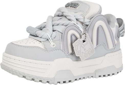 Q-AND Mens Walking Shoes Fashion Sneakers Skate Shoes Non Slip Workout Athletic Casual Platform Street Trend Shoe in Saudi Arabia